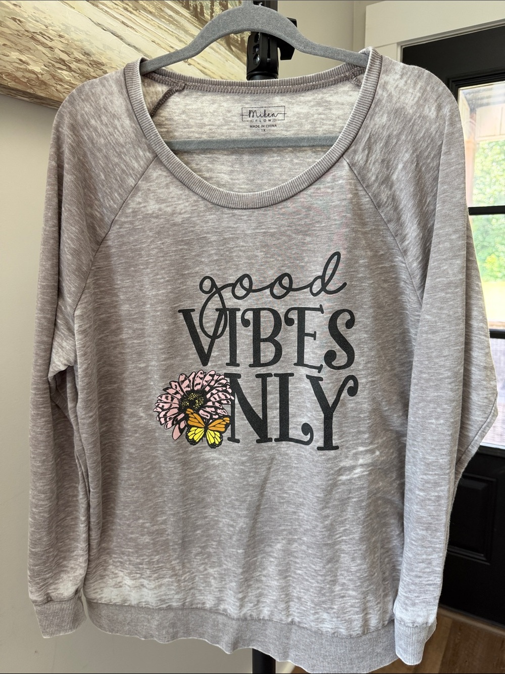Miken Light Gray Crewneck Pullover